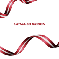 Ribbon with latvia flag color 3d png