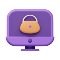 Online-Shopping 3D-Icon-Design png