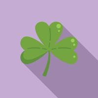 Clover petal icon flat vector. Luck leaf vector