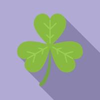 Clover trefoil icon flat vector. Irish luck vector