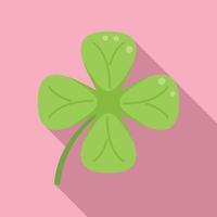 Shape clover icon flat vector. Irish luck vector