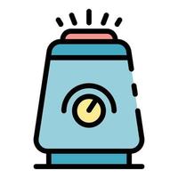 Modern air purifier icon color outline vector