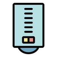 Boiler icon color outline vector