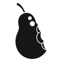 Pear waste icon simple vector. Trash food vector