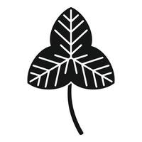 St patrick clover icon simple vector. Four leaf vector