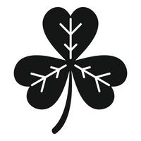 Clover trefoil icon simple vector. Irish luck vector