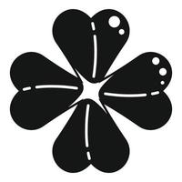 Patrick clover icon simple vector. Irish luck vector