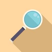 Search magnifier icon flat vector. Secret service vector