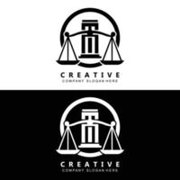 Law Logo, Scales Justice Vector, Design For Pawnshop Brands, Law, Attorney, Financial Institutions vector