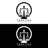 Law Logo, Scales Justice Vector, Design For Pawnshop Brands, Law, Attorney, Financial Institutions vector