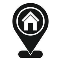 House location icon simple vector. Secret service vector