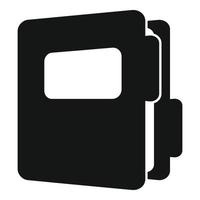 Folder agent icon simple vector. Service support vector