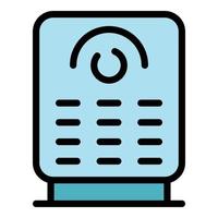 Air purifier icon color outline vector