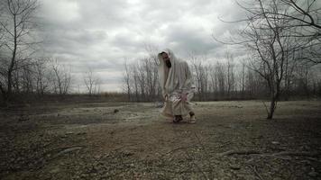 Religious Man Kneels To Pray, Jesus Christ, Bible, Muslim, Islam, Praying, Worship video