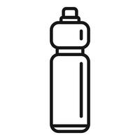 Sport bottle icon outline vector. Biodegradable plastic vector