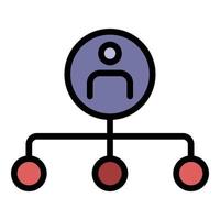 Human abilities icon color outline vector