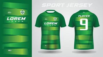 green shirt sport jersey design vector