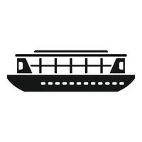 Ferry hydrofoil icon simple vector. River ship vector