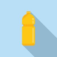 Biodegradable plastic bottle icon flat vector. Recycle ecology vector