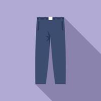 vector plano de icono de pantalones escolares. chico uniforme