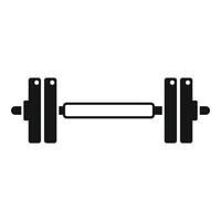 Gym barbell icon simple vector. Sport children vector