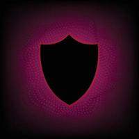 red network light code of circle with code abstract technology background vector