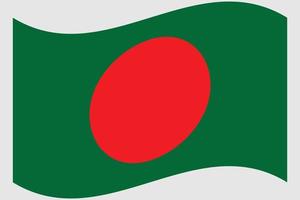 Bangladeshi national flag design for bangladeshi vectory day vector