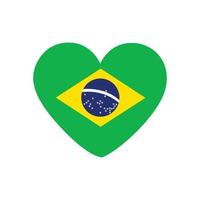 vector de bandera de amor de brasil