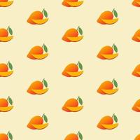 Mango, seamless pattern, vector. vector