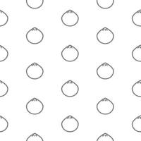 Dim sum, seamless pattern, vector. vector