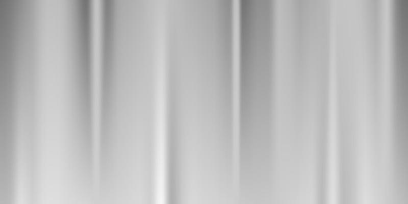 Silver foil background. Metal gray textured shiny gradient. Stainless glossy surface with reflection. Realistic chrome backdrop with folds. Vector illustration