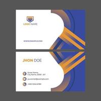 Modern professional business card vector