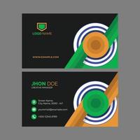 Creative double sided business card template vector