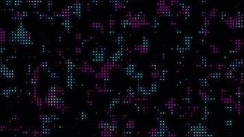 Animated digital dots blinking, glowing particles and abstract shimmering sparkles video