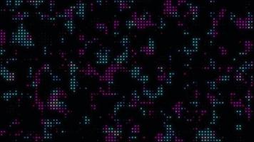 Animated digital dots blinking, glowing particles and abstract shimmering sparkles video