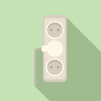 Plug smart consumption icon flat vector. Money resource vector