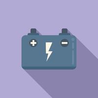 Car battery icon flat vector. Money resource vector