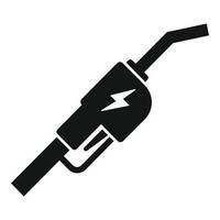 vector simple de icono de consumo inteligente de combustible. cuidado del ingeniero