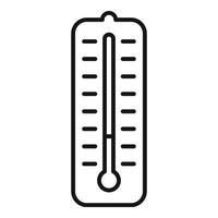 Home thermometer icon outline vector. Smart consumption vector