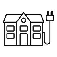 House smart consumption icon outline vector. Money care vector