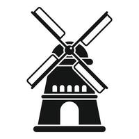 Farm mill icon simple vector. Eco agriculture vector