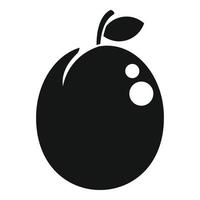 Pear fruit icon simple vector. Eco farm vector