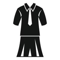 Child dress icon simple vector. School uniform vector