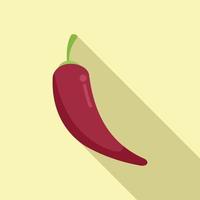 Farm pepper icon flat vector. Organic farming vector