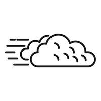 Wind cloud energy icon outline vector. Save plant vector