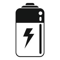 Energetic battery icon simple vector. Eco plant vector