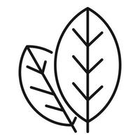 Nature leaf icon outline vector. Save water vector