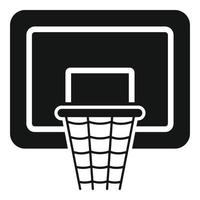 vector simple de icono de tablero de baloncesto. deporte escolar