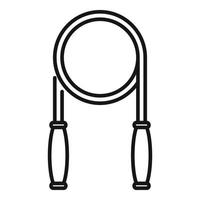 Jump rope icon outline vector. Sport school vector