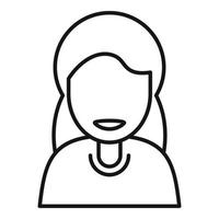 Happy people icon outline vector. Person group vector